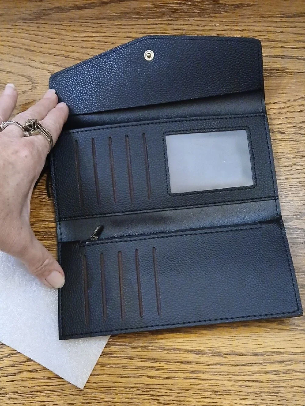 Black Women's Tassel Clutch Wallet